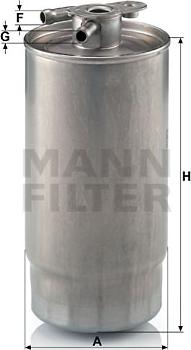 Mann-Filter WK 841/1 - Топливный фильтр autospares.lv