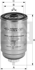 Mann-Filter WK 842/22 - Топливный фильтр autospares.lv