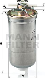 Mann-Filter WK 853/4 - Топливный фильтр autospares.lv