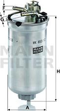 Mann-Filter WK 853/12 z - Топливный фильтр autospares.lv