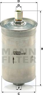 Mann-Filter WK 853/1 - Топливный фильтр autospares.lv
