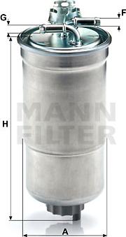 Mann-Filter WK 853/3 x - Топливный фильтр autospares.lv