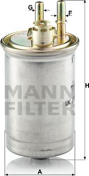 Mann-Filter WK 853/7 - Топливный фильтр autospares.lv