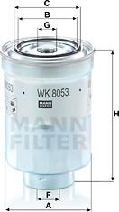 Mann-Filter WK 8053 z - Топливный фильтр autospares.lv
