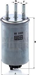 Mann-Filter WK 8069 - Топливный фильтр autospares.lv