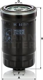 Mann-Filter WK 8019/1 - Топливный фильтр autospares.lv