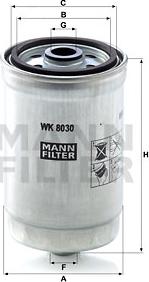 Mann-Filter WK 8030 - Топливный фильтр autospares.lv
