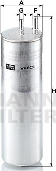 Mann-Filter WK 8020 - Топливный фильтр autospares.lv