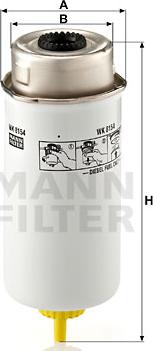 Mann-Filter WK 8154 - Топливный фильтр autospares.lv