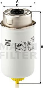 Mann-Filter WK 8157 - Топливный фильтр autospares.lv