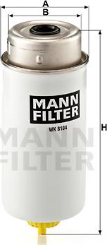 Mann-Filter WK 8104 - Топливный фильтр autospares.lv