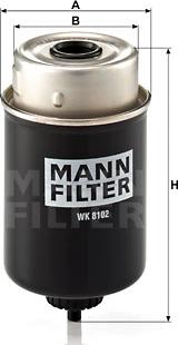 Mann-Filter WK 8102 - Топливный фильтр autospares.lv