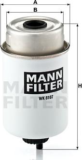 Mann-Filter WK 8107 - Топливный фильтр autospares.lv