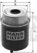 Mann-Filter WK 814/1 - Топливный фильтр autospares.lv