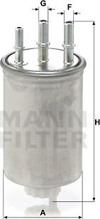 Mann-Filter WK 829/6 - Топливный фильтр autospares.lv