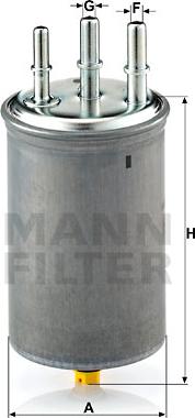 Mann-Filter WK 829/7 - Топливный фильтр autospares.lv