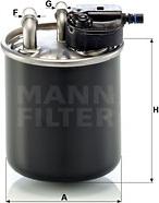 Mann-Filter WK 820/21 - Топливный фильтр autospares.lv