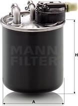 Mann-Filter WK 820/22 - Топливный фильтр autospares.lv