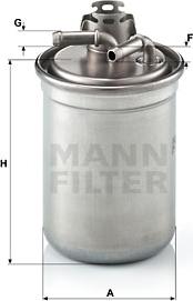 Mann-Filter WK 823/3 x - Топливный фильтр autospares.lv