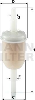 Mann-Filter WK 31/2 (10) - Топливный фильтр autospares.lv