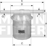 Mann-Filter WK 42/80 - Топливный фильтр autospares.lv