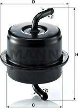 Mann-Filter WK 76 - Топливный фильтр autospares.lv