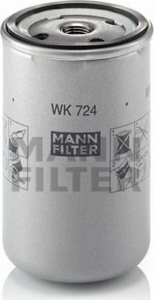 Mann-Filter WK 724 - Топливный фильтр autospares.lv