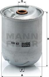 Mann-Filter ZR 902 x - Масляный фильтр autospares.lv