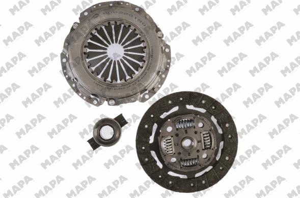 Mapa 001220900 - Комплект сцепления autospares.lv