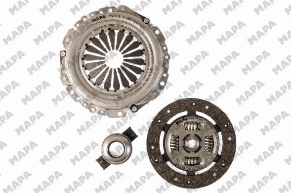 Mapa 011190900 - Комплект сцепления autospares.lv