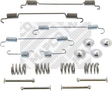 Mapco 9124 - Комплектующие, барабанный тормозной механизм autospares.lv