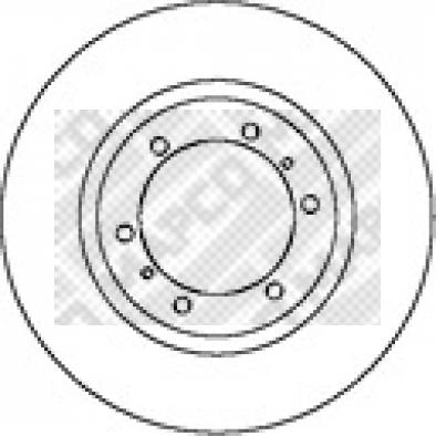 Mapco 45546 - Тормозной диск autospares.lv