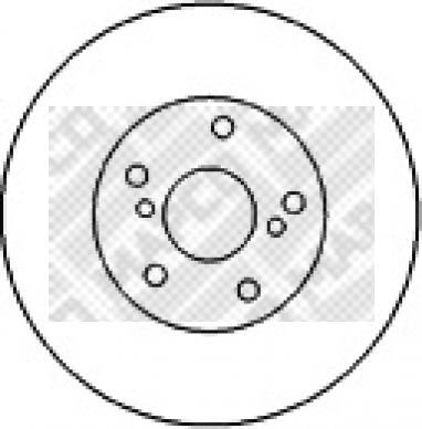 Mapco 45551 - Тормозной диск autospares.lv