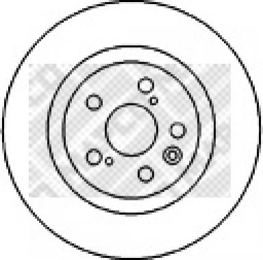 Mapco 45553 - Тормозной диск autospares.lv