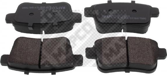 Mapco 6928 - Тормозные колодки, дисковые, комплект autospares.lv