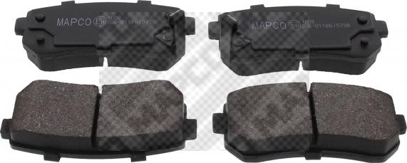 Mapco 6922 - Тормозные колодки, дисковые, комплект autospares.lv