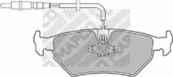 Mapco 6497 - Тормозные колодки, дисковые, комплект autospares.lv