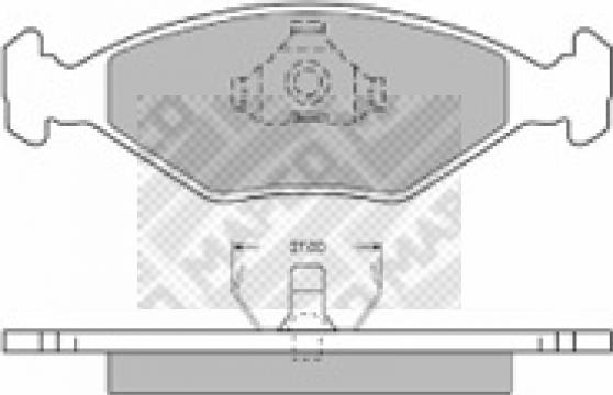 Mapco 6415 - Тормозные колодки, дисковые, комплект autospares.lv