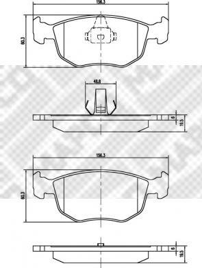 Mapco 6506/1 - Тормозные колодки, дисковые, комплект autospares.lv