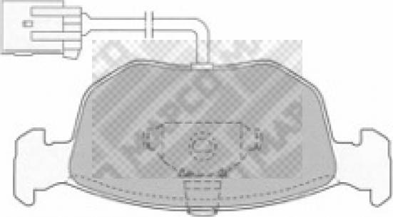 Mapco 6506 - Тормозные колодки, дисковые, комплект autospares.lv