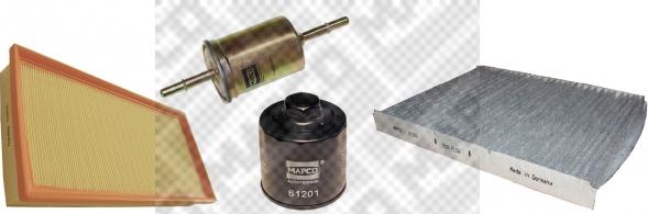 Mapco 68801 - Комплект фильтра autospares.lv