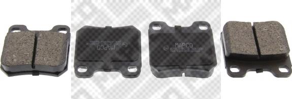 Mapco 6356 - Тормозные колодки, дисковые, комплект autospares.lv