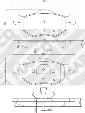 Mapco 6731 - Тормозные колодки, дисковые, комплект autospares.lv