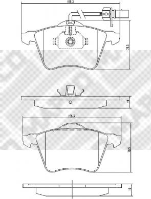 Mapco 6771 - Тормозные колодки, дисковые, комплект autospares.lv