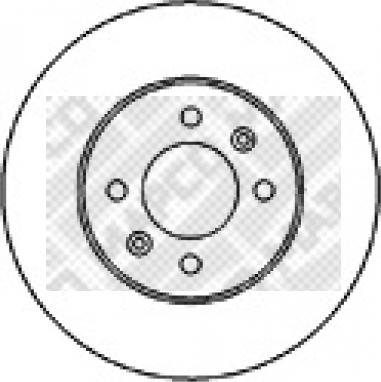 Mapco 15996 - Тормозной диск autospares.lv