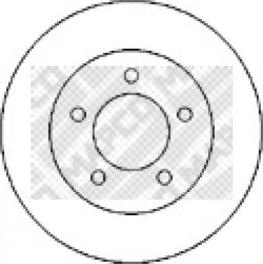 Mapco 15988 - Тормозной диск autospares.lv