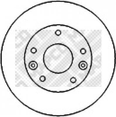 Mapco 15579 - Тормозной диск autospares.lv