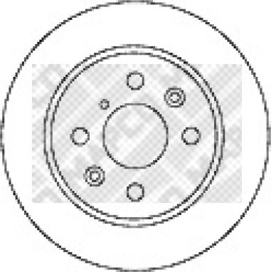 Mapco 15570 - Тормозной диск autospares.lv