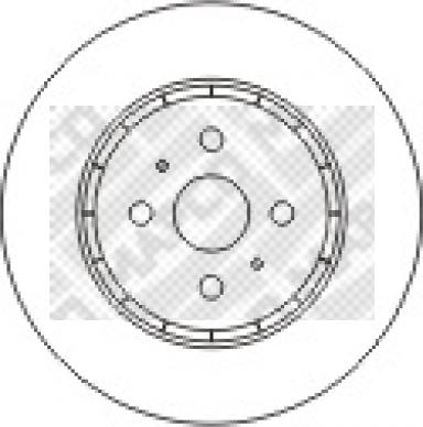 Mapco 15572 - Тормозной диск autospares.lv