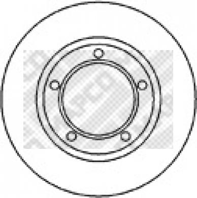 Mapco 15682 - Тормозной диск autospares.lv